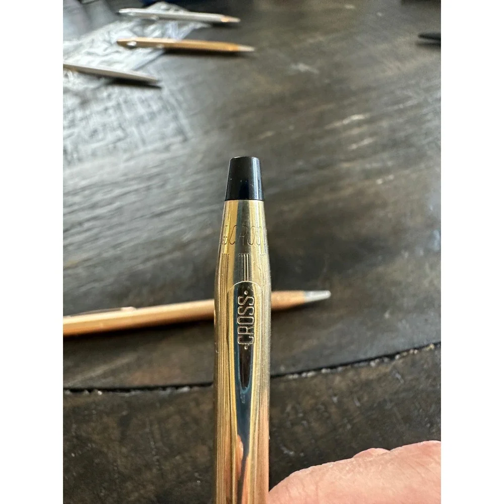 Vintage Cross Classic Century 1/20 12KT Gold Filled Pen Pencil Set USA GUC
